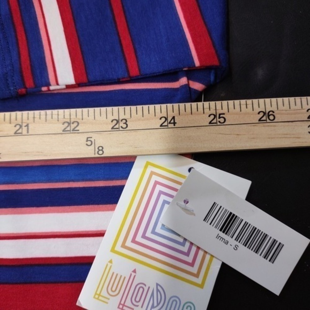 NWT LuLaRoe Irma High-Low Tunic Top Small Shirt Top Blouse Multicolor - Picture 7 of 11